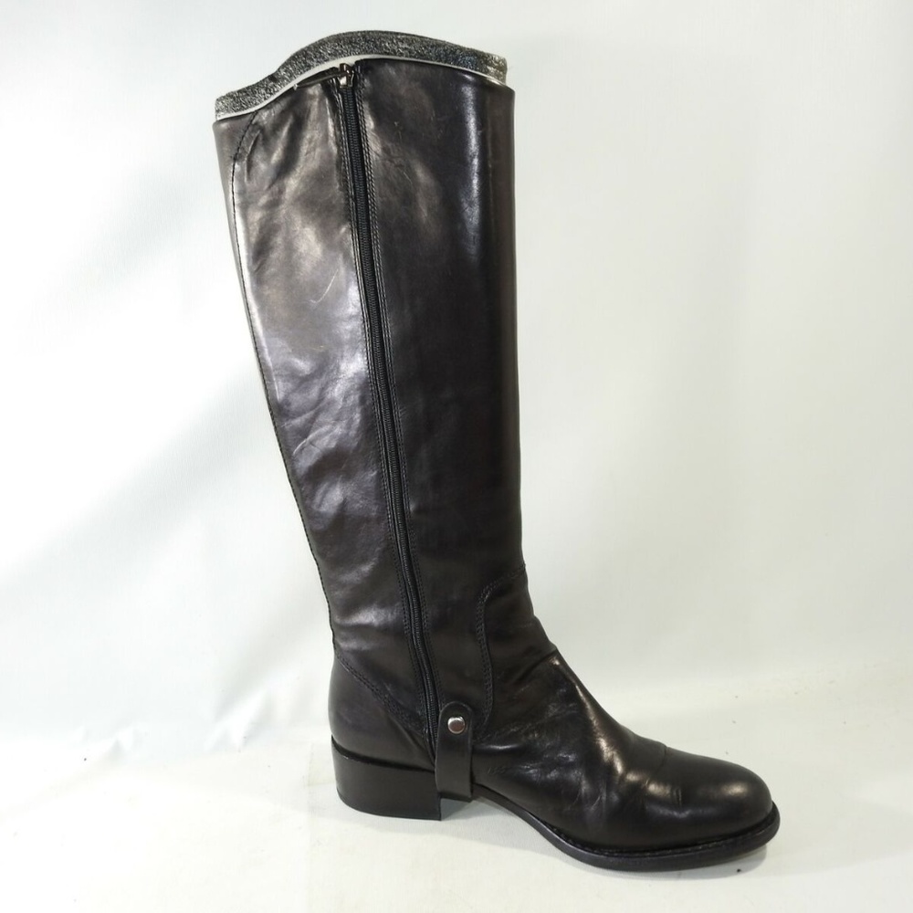 Via Spiga Size 8 M Black High Boots Women C3B E9